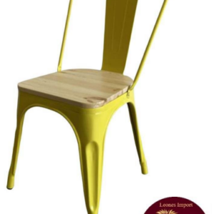 Silla Tolix C/asiento Madera