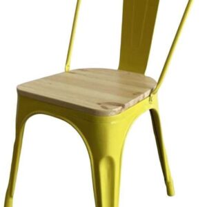 Silla Tolix Asiento Madera