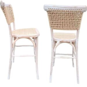 Taburete Bar Crossback Yute