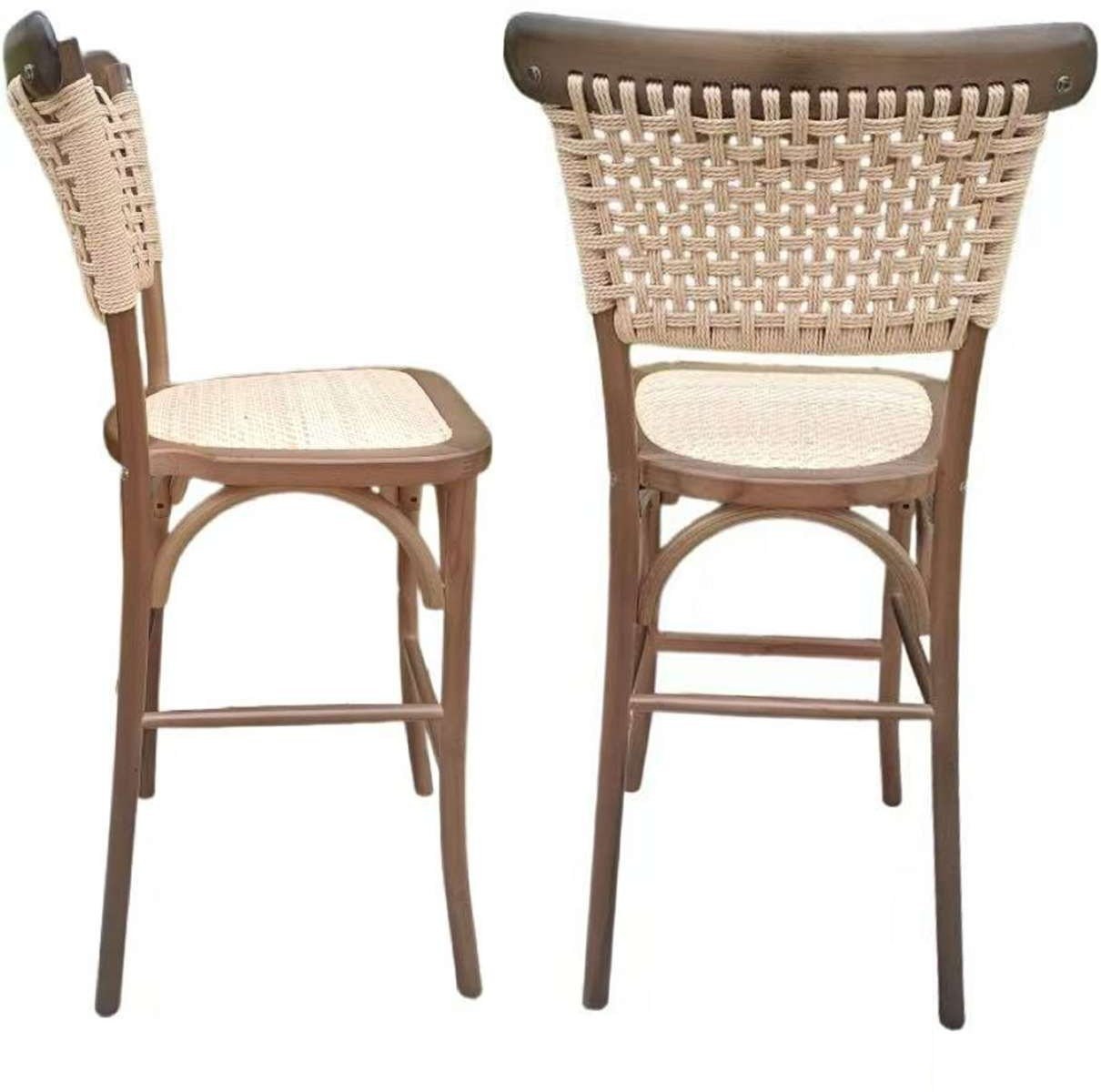 Taburete Bar Crossback Yute - Imagen 3