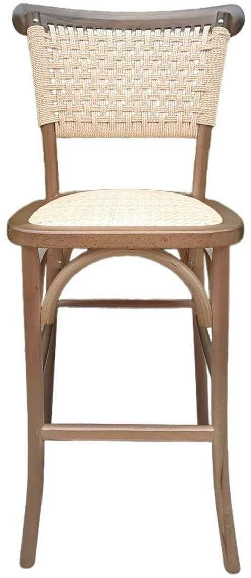 Taburete Bar Crossback Yute - Imagen 4