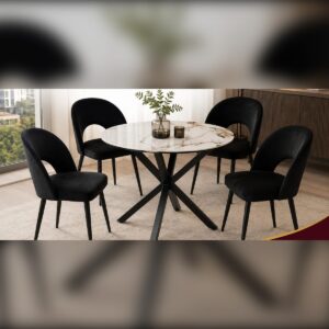 Juego de Comedor Leonlux Stone + 4 Sillas Victoria