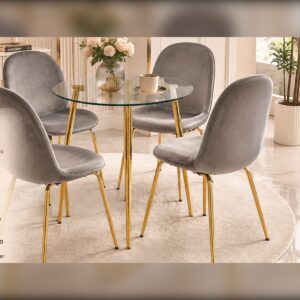 Juego de Comedor Strong Redondo + 4 Sillas Beetle